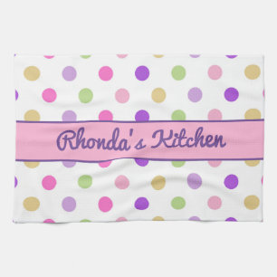Beautiful Polka Dots Tea Towel