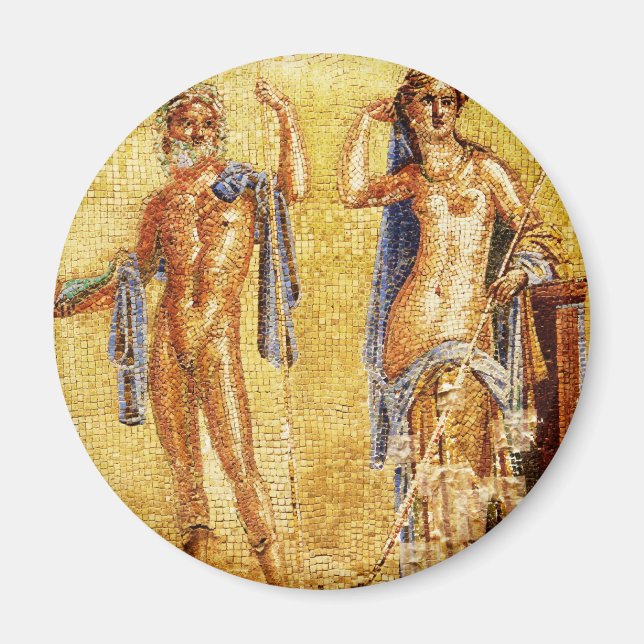 BEAUTIFUL Pompeii Mosaic Magnet (Front)