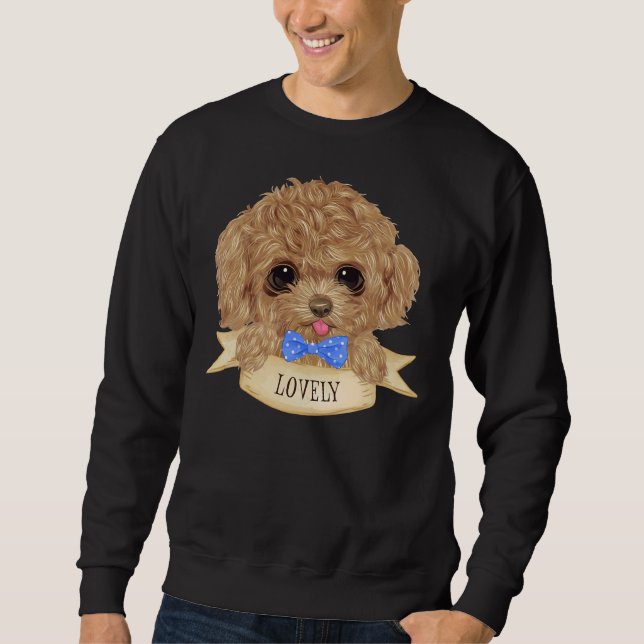 Beautiful Poodle Dog Sweatshirt (Front)
