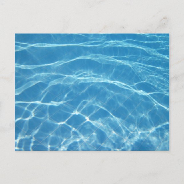 Beautiful Pool Water Postcard (Front)