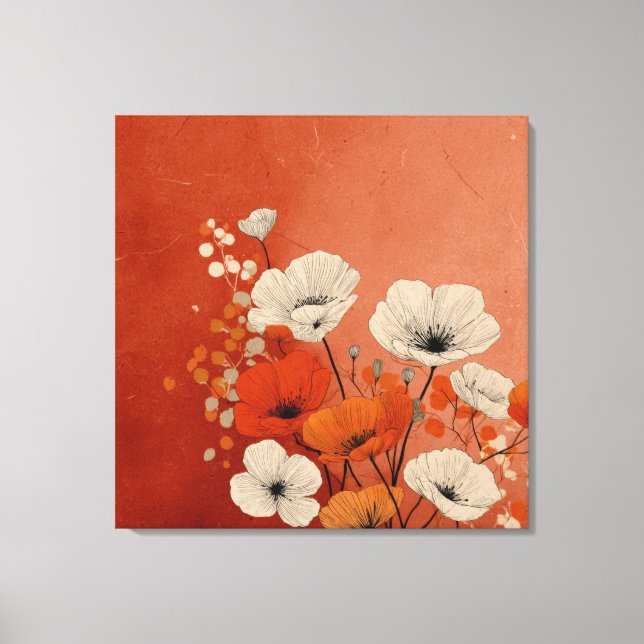 Beautiful poppies  canvas print (Front)