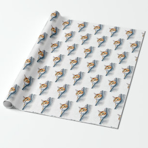 Beautiful Popular Cute Watercolor Cat Collection Wrapping Paper