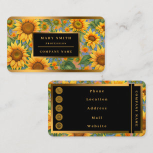Beautiful Popular Sunflower Collection Business Card