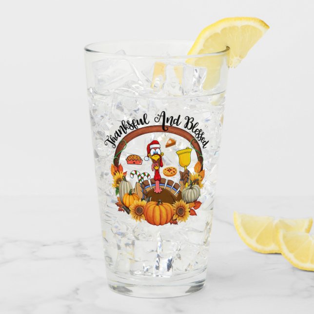 Beautiful Popular Thanksgiving Autumn Collection Glass (Back Ice)