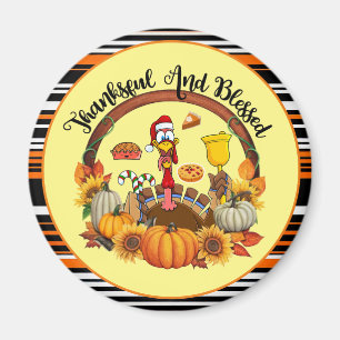 Beautiful Popular Thanksgiving Autumn Collection Magnet
