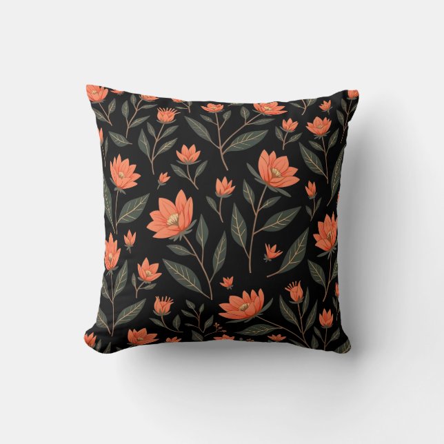 Beautiful Popular Vintage Floral Collection Cushion (Front)