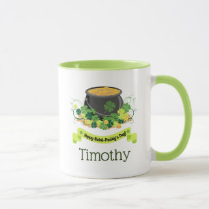 Beautiful Pot of Gold Saint Paddy's Day Mug