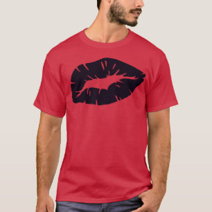 Beautiful Poweful Feminine Purple Lipstick Kiss Is T-Shirt
