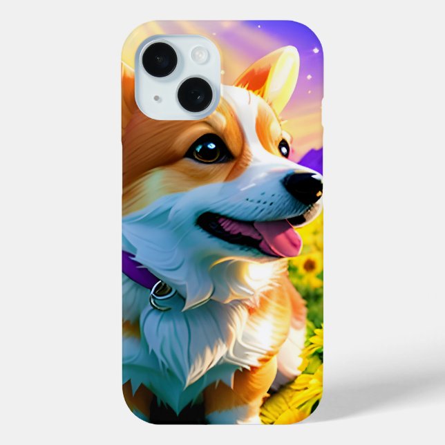 Beautiful Pretty Corgi Puppy Dog 3 Case-Mate iPhone Case (Back)