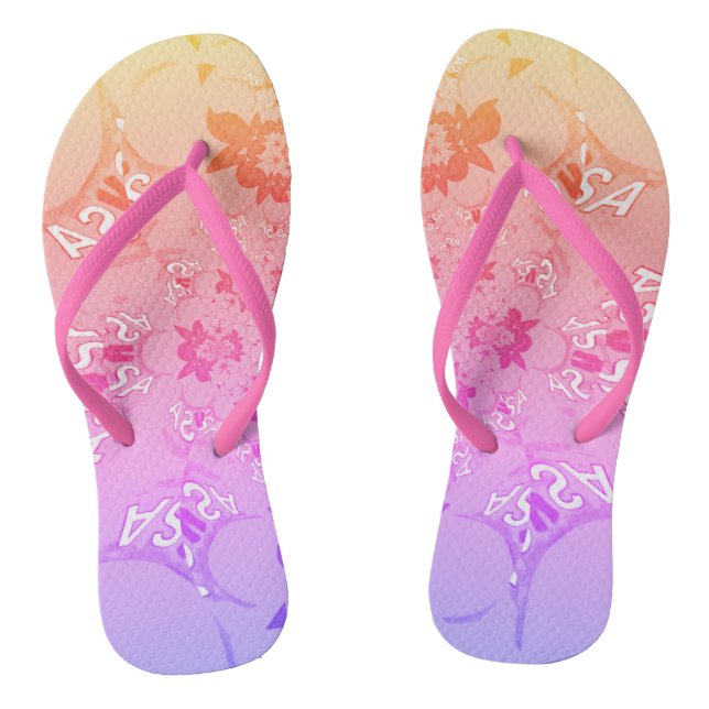 Beautiful Pretty Uniquely Summer pattern design Jandals (Footbed)