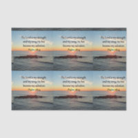 Beautiful Psalm 118:14 Sunrise Photo Design