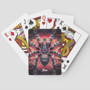 Beautiful Psychedelic Tarantula Playing Cards