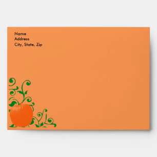Beautiful Pumpkin Envelope