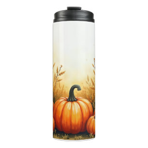 Beautiful Pumpkin Patch Thermal Tumbler