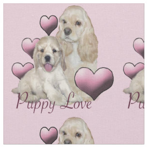 Beautiful "puppy love" fabric