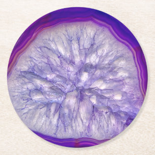 Beautiful Purple Agate Drinks Coasters