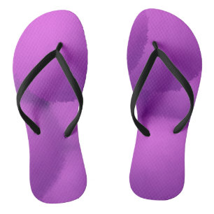 Beautiful Purple Allium Flower Painting Jandals