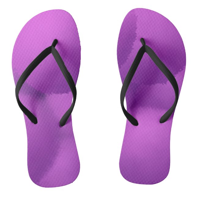 Beautiful Purple Allium Flower Painting Jandals (Footbed)