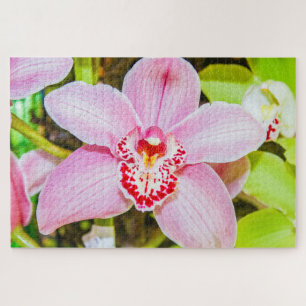 Beautiful purple and white flower jigsaw puzzle