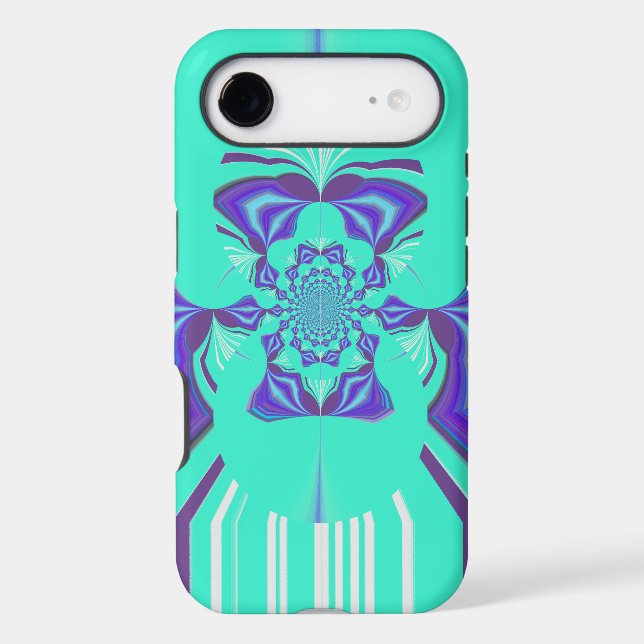 Beautiful Purple Cyan Iridescent Blue vector colou (Back)