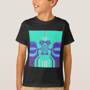 Beautiful Purple Cyan Iridescent Blue vector colou T-Shirt