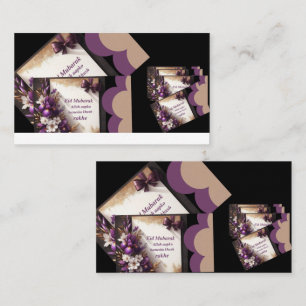 Beautiful Purple Eid Mubarak Card Design