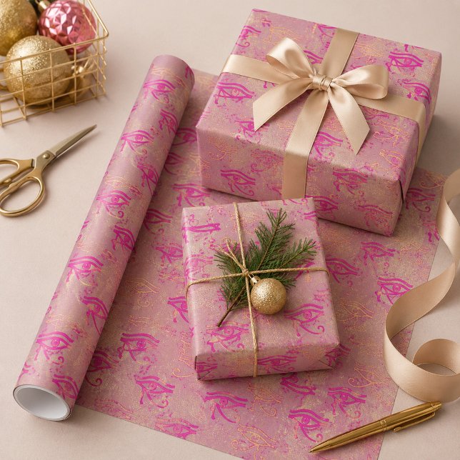 Beautiful Purple Eye of Horus  Wrapping Paper (Creator Uploaded)