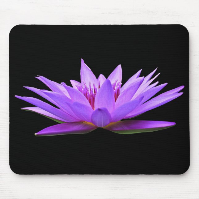 Beautiful Purple Floating Water Lily Mouse Pad (Front)
