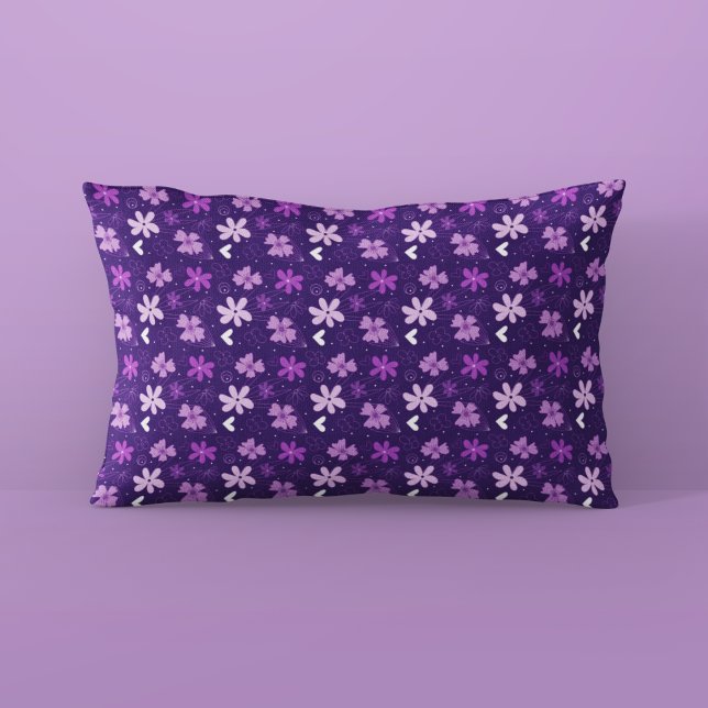 Beautiful Purple Floral Daisy Flower Pattern Pillowcase (Creator Uploaded)