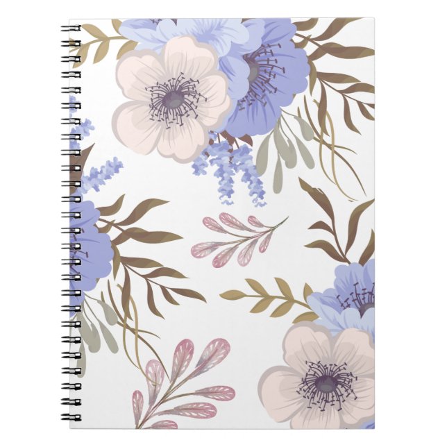 Beautiful Purple Flower Notebook (Front)