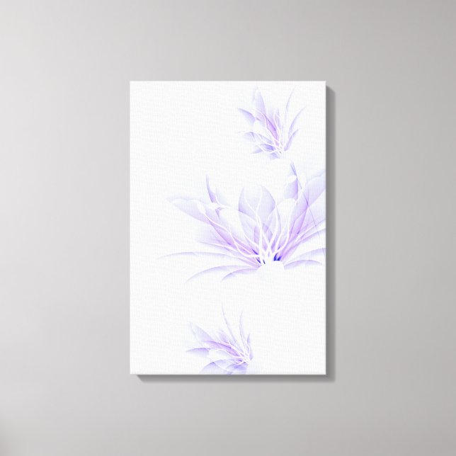 Beautiful purple flowers canvas print (Front)