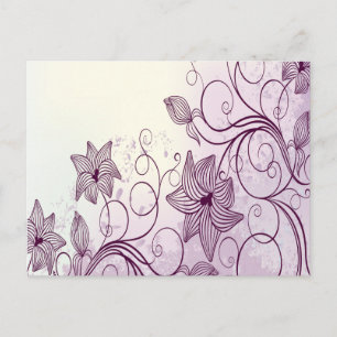 Beautiful Purple Flowers Postcard