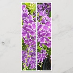 Beautiful Purple Flowers Two Bookmarks