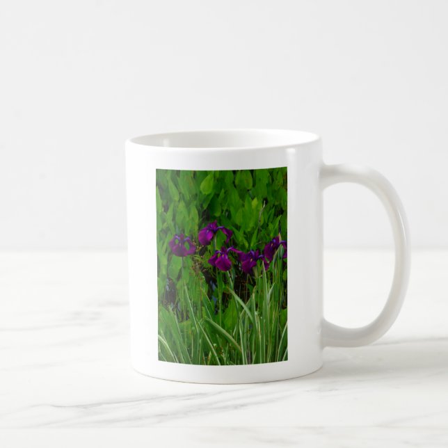 Beautiful Purple Iris Coffee Mug (Right)