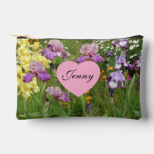 Beautiful Purple Iris Flower floral Photo Accessory Pouch