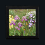 Beautiful Purple Iris Flower floral Photo Gift Box<br><div class="desc">Beautiful Purple Iris Flower floral Photo,  with a fully customizable name. An original photo taken form my own garden.</div>