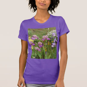 Beautiful Purple Iris Flower floral Photo T-Shirt