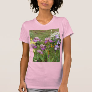 Beautiful Purple Iris Flower floral Photo T-Shirt