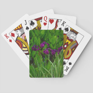 Beautiful Purple Iris Playing Cards