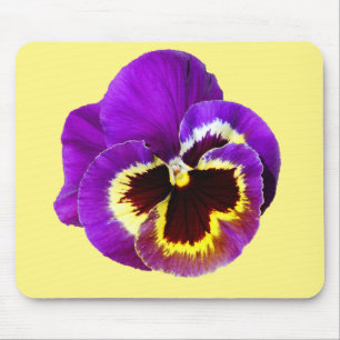 Beautiful purple pansy mouse pad