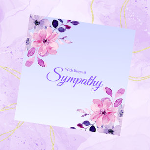 Beautiful Purple Pink Floral Deepest Sympathy