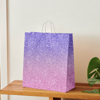 Beautiful Purple Pink Glitter Ombre