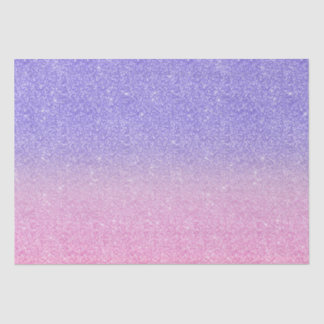 Beautiful Purple Pink Glitter Ombre Tissue Paper