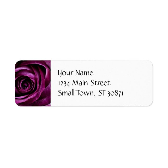 Beautiful Purple Rose Flower Petals Girly Gifts (Front)