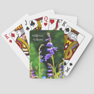 Beautiful Purple Wildflowers Blooming in Canada Playing Cards