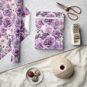 Beautiful Purple Wildflowers Wrapping Paper