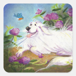 Beautiful Pyrenees / Square Sticker