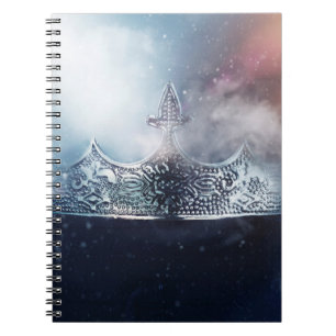 Beautiful queen and king crown notebook