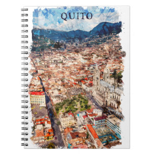 Beautiful Quito Ecuador Cityscape Notebook