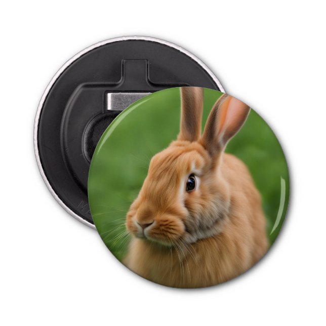 Beautiful Rabbit Bottle Opener (Front)
